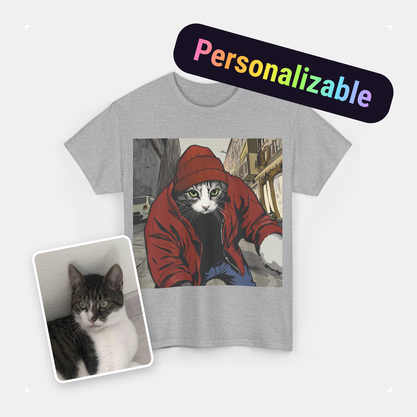 Street Vibes Personalized Unisex Heavy Cotton Tee